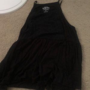 Black flowy tank top